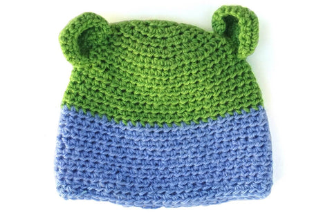 Image of Crochet Beanie with Teddy Bear Ears or Flower - Box of Lots 2