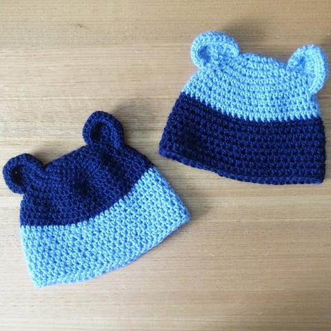 Image of Crochet Beanie with Teddy Bear Ears or Flower - Box of Lots 2