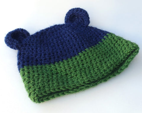 Image of Crochet Beanie with Teddy Bear Ears or Flower - Box of Lots 2