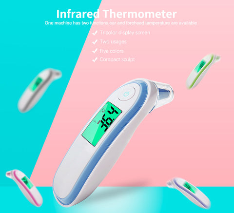 Image of Infrared Forehead & Ear Thermometer - Box of Lots 2