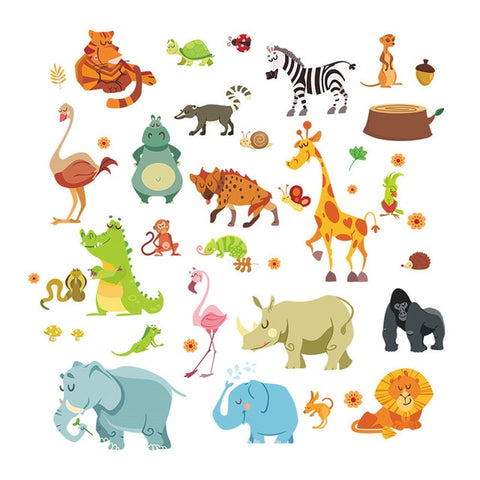 Image of Animal World Wall Stickers - Box of Lots 2