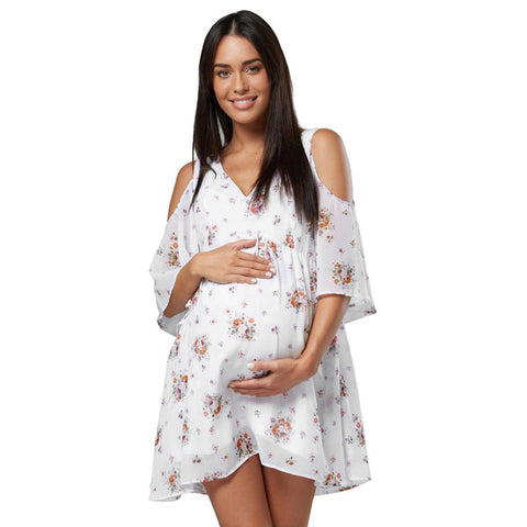 Image of Breastfeeding Maternity Beach Floral Dress - Box of Lots 2