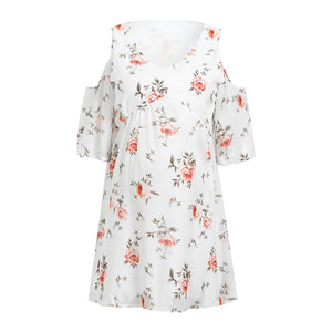 Breastfeeding Maternity Beach Floral Dress