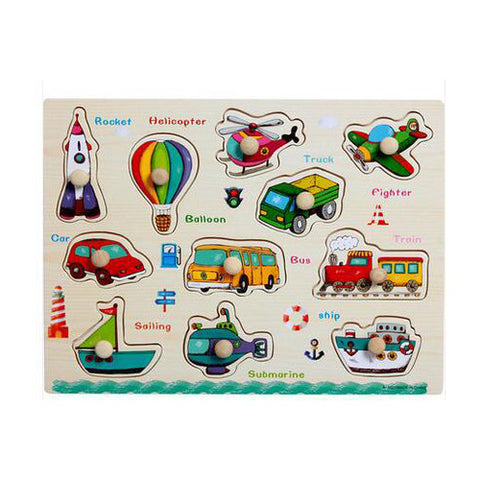 Image of Educational Wooden Jigsaw Puzzles - Box of Lots 2