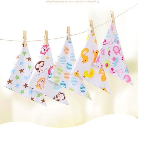 Image of Baby Bibs Triangle Double Cotton - Box of Lots 2