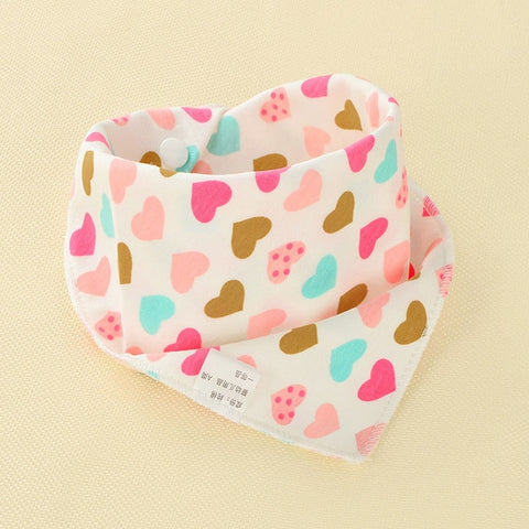 Image of Baby Bibs Triangle Double Cotton - Box of Lots 2