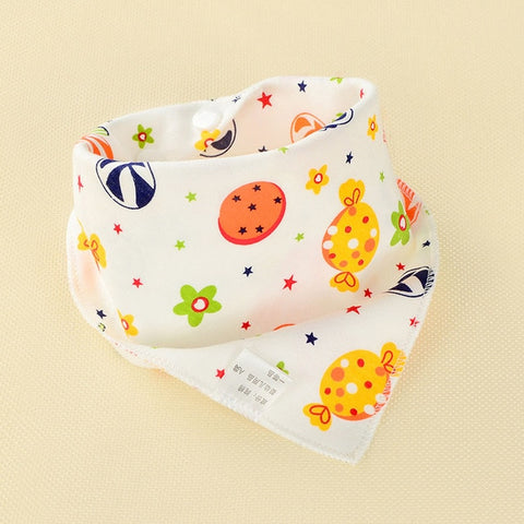 Image of Baby Bibs Triangle Double Cotton - Box of Lots 2