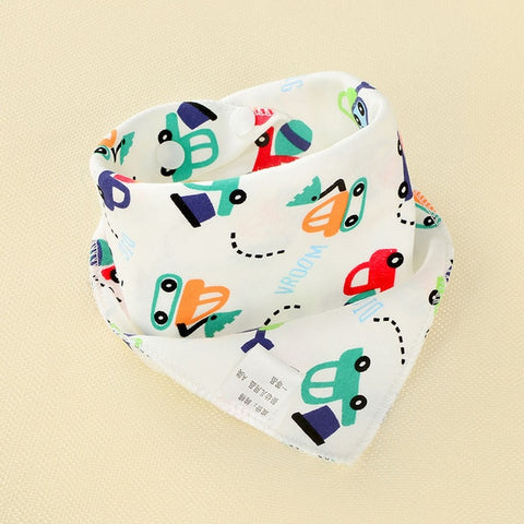 Image of Baby Bibs Triangle Double Cotton - Box of Lots 2