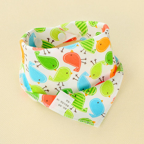 Image of Baby Bibs Triangle Double Cotton - Box of Lots 2