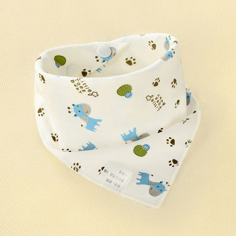 Image of Baby Bibs Triangle Double Cotton - Box of Lots 2