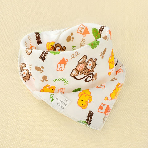 Image of Baby Bibs Triangle Double Cotton - Box of Lots 2