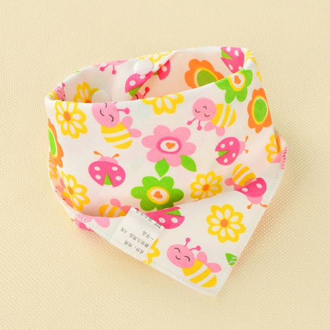 Image of Baby Bibs Triangle Double Cotton - Box of Lots 2