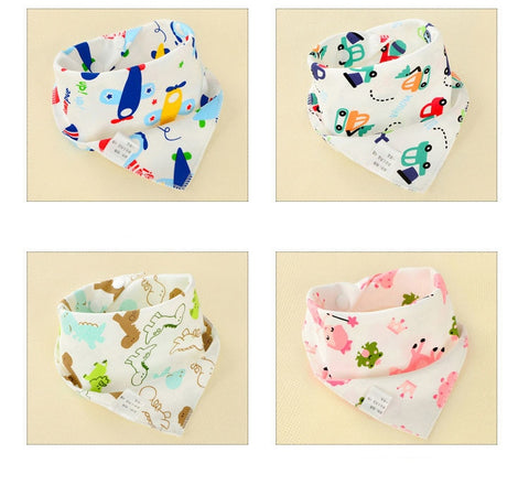 Image of Baby Bibs Triangle Double Cotton - Box of Lots 2