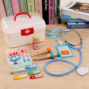 Wooden Doctor Medical Kit (16Pcs)