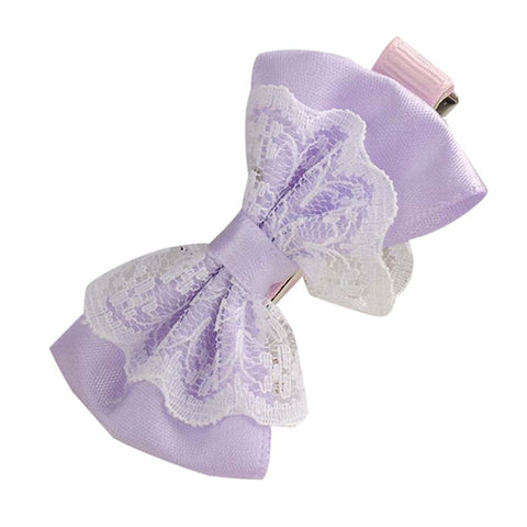 Image of Cute Lace Bowknot Girl Hair Clips - Box of Lots 2